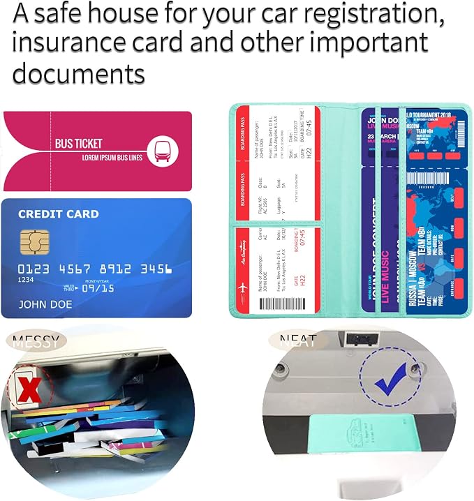 Car Registration and Insurance Card Holder - Image 5