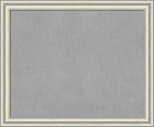 Amanti Art Silver Framed Magnetic Board 38x46 X-Large Vision Board by AmantiArt