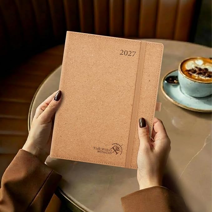 POPRUN 2027 Planner Weekly and Monthly, 6.5" x 8.75" Recycled Paper Calendar - Image 7