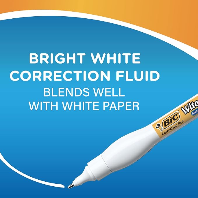 BIC Wite-Out Brand Shake 'n Squeeze Correction Pen, 8 ML Correction Fluid - Image 6