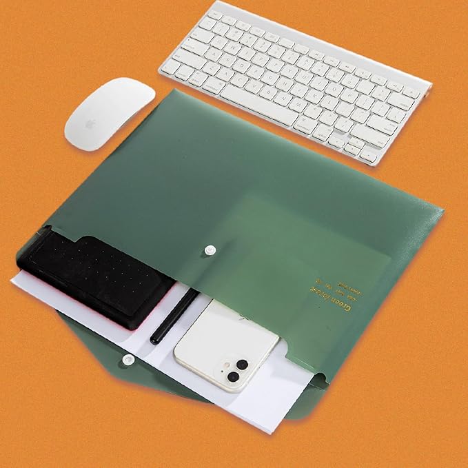 VANRA File Folders Letter Size 12 Pack Plastic File Envelopes - Image 4