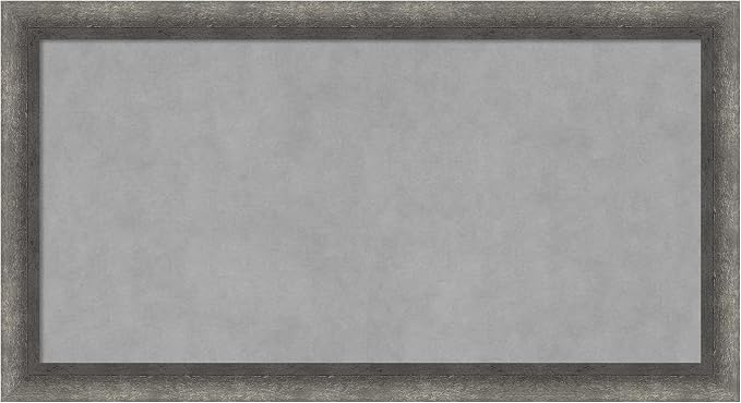 Amanti Art Grey Framed Magnetic Board 14x26 Small Vision Board by AmantiArt