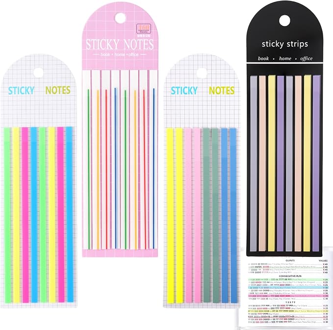 640 pcs Mahjong Card Line Finder Highlighter Tape, Mahjong Line Highlighter by Unknown