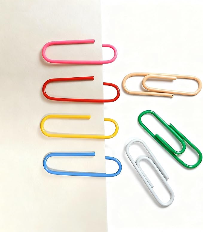 Paper Clips Colorful, Durable and Rustproof, Coated Paperclips Great - Image 3
