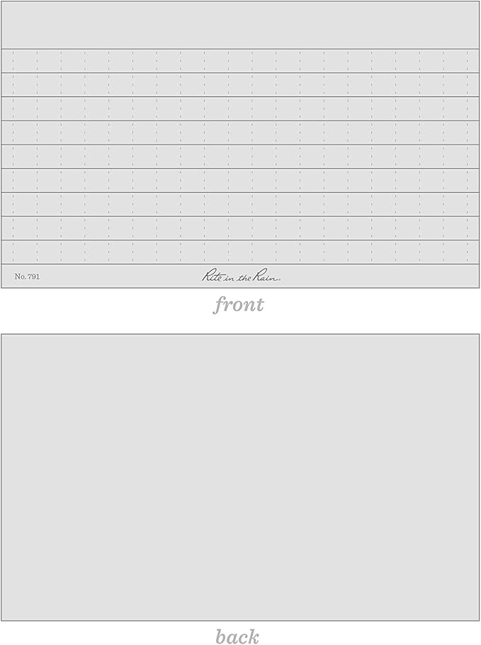 Rite In The Rain Weatherproof Index Cards, Universal Pattern - Image 8