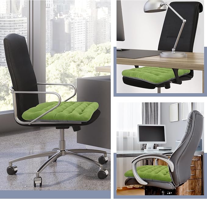 BUYUE Good Support Office Chair Cushion Padded, Soft Velvet Comfortable - Image 6
