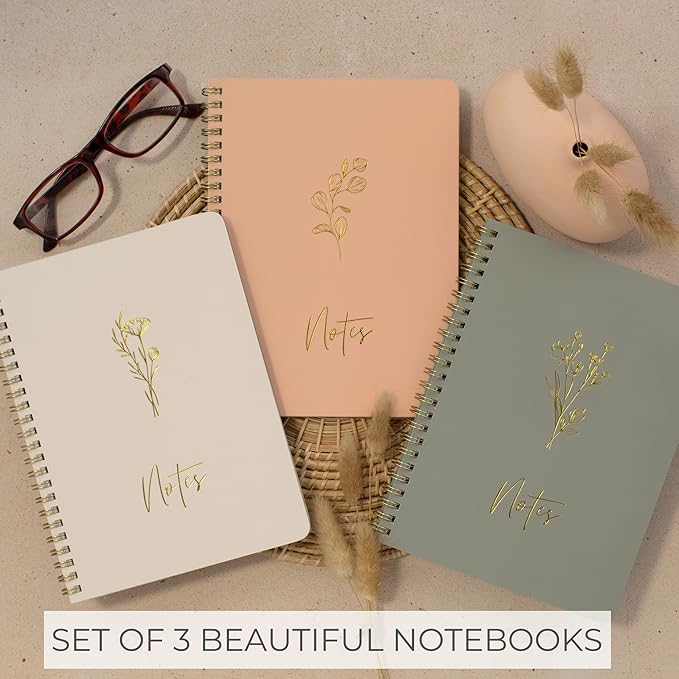 ZICOTO Aesthetic Spiral Notebook Set of 3 - Image 3