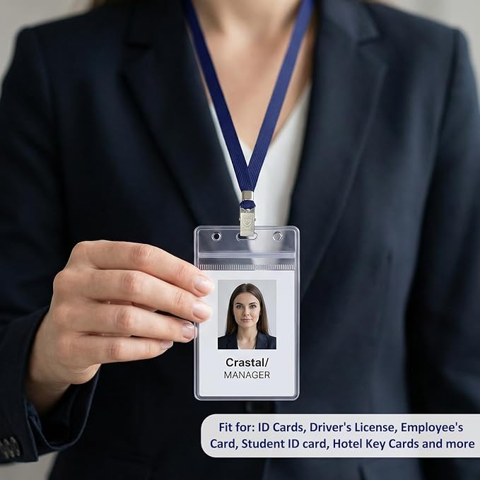 Marspark 300 Pcs ID Badge Holder - Image 5