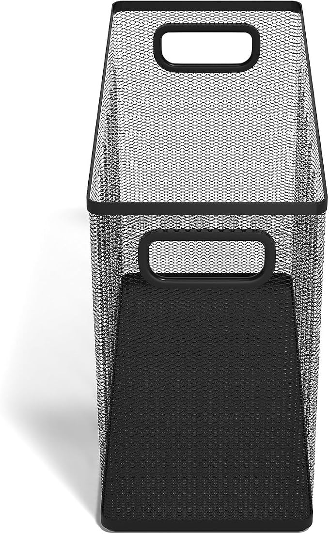 TRU RED Wire Mesh File Organizer, Matte Black, 2‑Pack – Vertical Desktop Sorter - Image 2