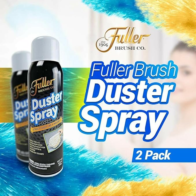 Fuller Brush Duster Sprays with Fuller Brush Dust Grabbing Microfiber Cloths Bundle-DeskLoop Office