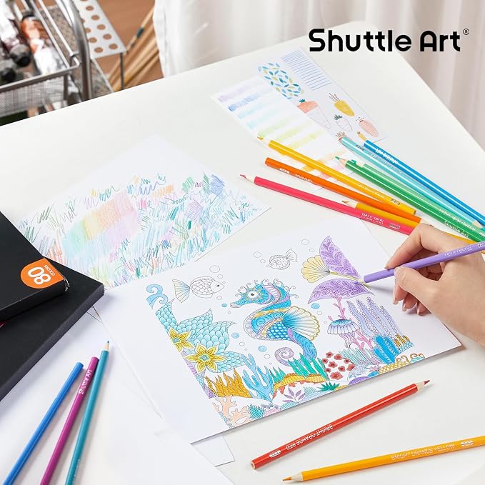Shuttle Art 80 Colored Pencils, Colored Pencils - Image 7