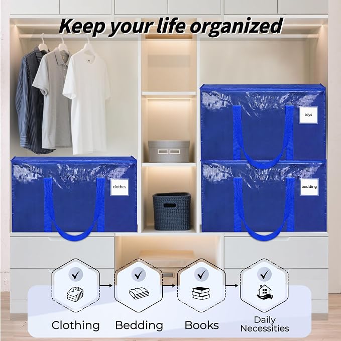16 Pack Extra Large Heavy Duty Moving Bags, Reinforced Handles & Heavy-Duty - Image 7