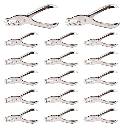 17 Pcs 1/8 Inches Hole Punch Circle Shaped Hole Puncher Single Hole Paper Punch by BUWUSMU