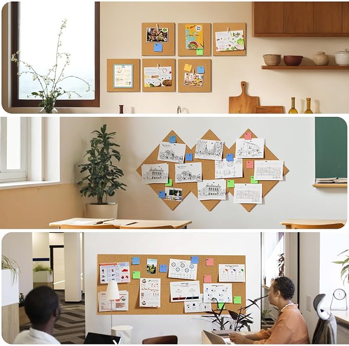 MaxGear 36" x 24" Large Cork Board - Image 5