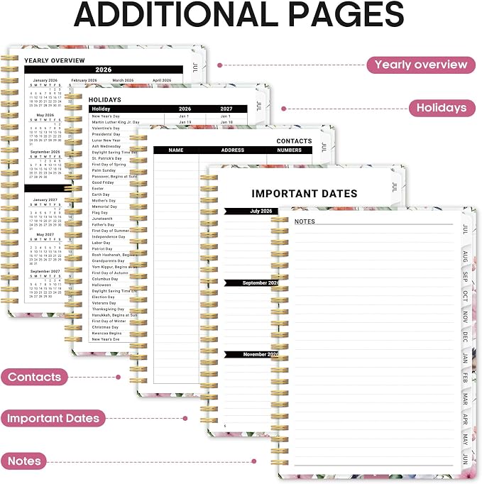 Planner 2026-2027, Academic Year Monthly and Weekly Calendar Planner, Jul 2026 - Image 5