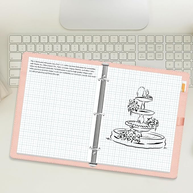 Grid Paper - 3 Hole Graph Paper, Letter Size 300 Sheets/600 Pages Loose-Leaf - Image 5