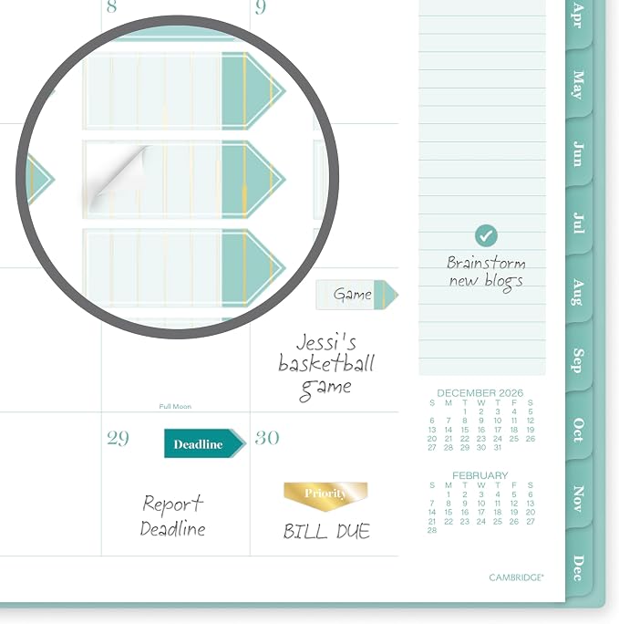 Mead Cambridge 2027 Planner, Weekly & Monthly, 8.5" x 11" - Image 6