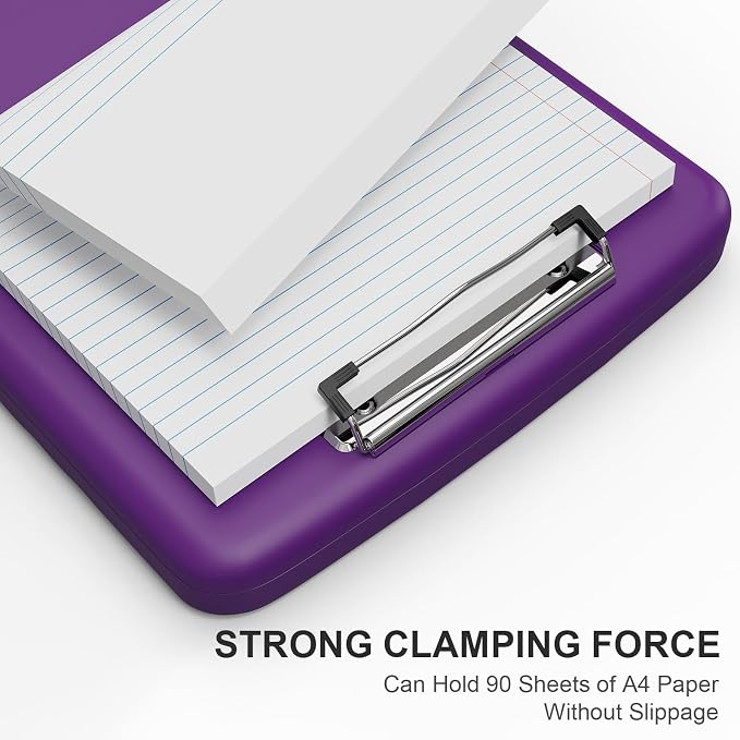 Plastic Clipboard with Storage, 8.5 x 11 Storage Organization Box Side-Opening - Image 4
