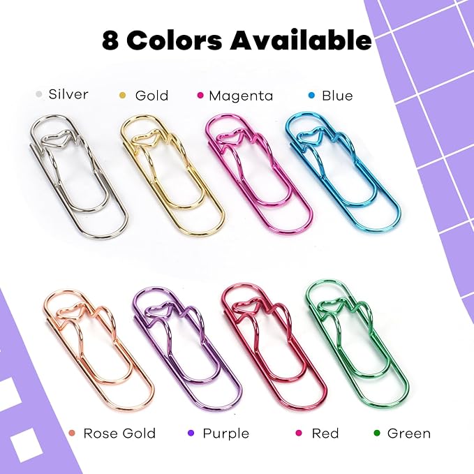 Paper Clip Pen Holder, Oversized Metal Paperclip - Image 4
