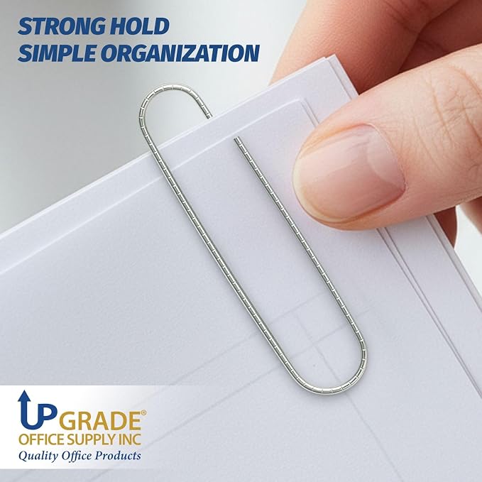 Upgrade Office Supply Jumbo Paper Clips, 3 Boxes of 100, Made in USA - Image 5