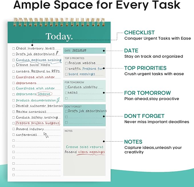 Taja To Do List Notepad - Image 2
