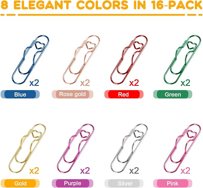 16 Pack QMPRKPE Paperclip Pen Holder - Image 4