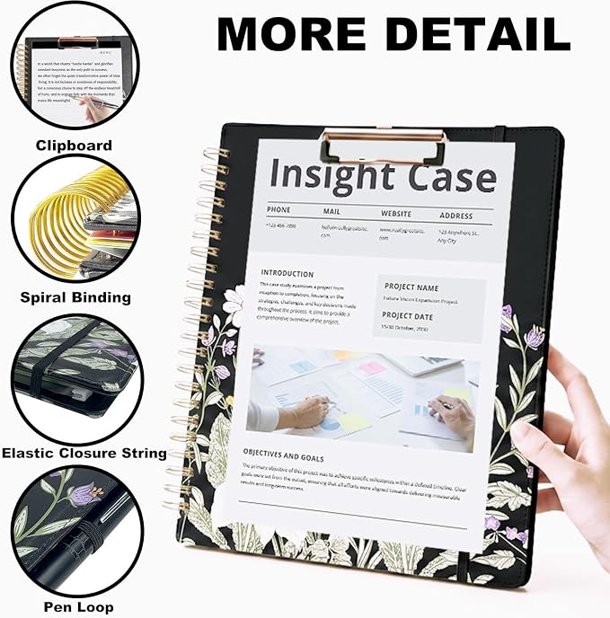 Foldable Spiral Clipboard Folio - Image 5