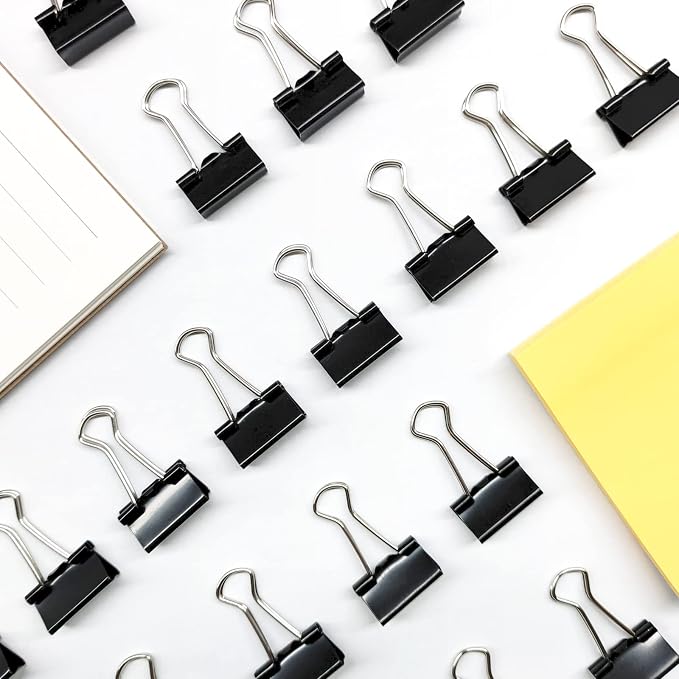 Ykimok 240Pcs Mini Binder Clips, 5/8 inch, Paper Clamps Small Size - Image 4