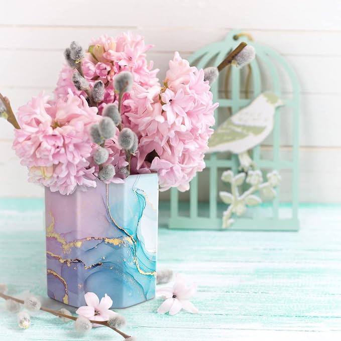 Ceramic Marble Pen Holder, Cute Stationery Holder - Image 7