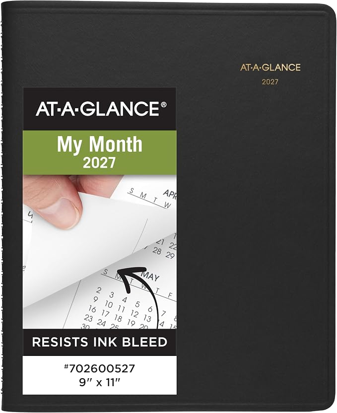 AT-A-GLANCE 2027 Planner, 15-Month Jan-Mar, Unruled Daily Blocks by AT-A-GLANCE