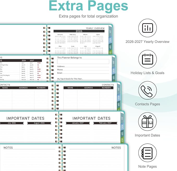 Planner 2026-2027, Academic Weekly and Monthly Calendar Planner, July 2026 - Image 5