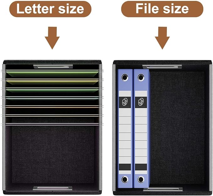 Faux Leather File Organizer Box - Image 4