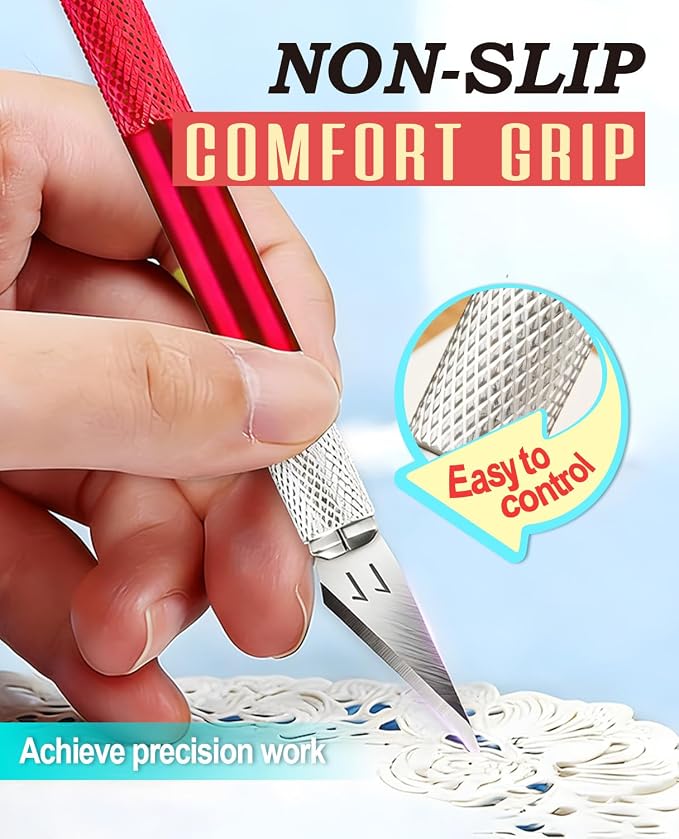 DIYSELF Craft Knife with 10 Extra #11 Blades, Precision Hobby Knife Set with - Image 4