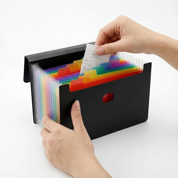 2 Pack 13 Pocket Small Accordion File Organizer, 7x4.5 Inches, Expanding File - Image 7