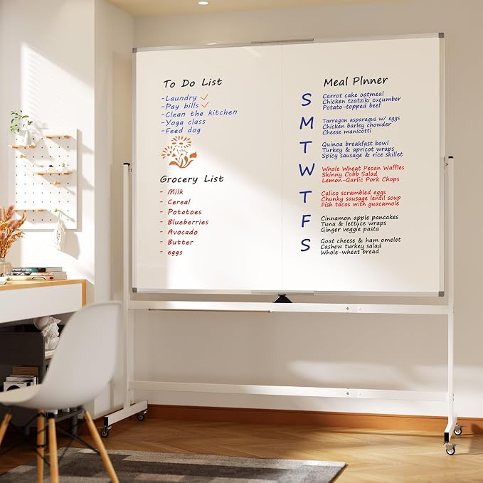Large Rolling Whiteboard on Wheels - Image 8