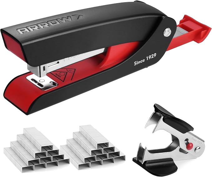Arrow Office Stapler Set, 25 Sheet Capacity Metal Desk Stapler by ArrowToolGroup