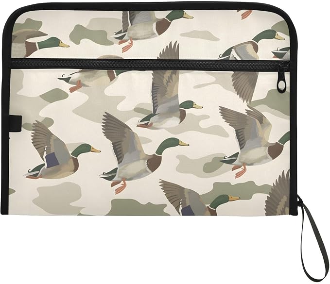 Expanding File Folder Wild Duck Camouflage Accordion File Organizer 13 Pockets - Image 7