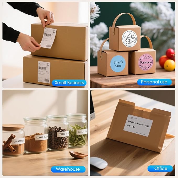 Forc Shipping Label Printer,4X6 Thermal Label Printer for Small Business & Office Package,Compatible with Android, iOS, Windows and Mac, Widely Used for Amazon,UPS,Etsy,USPS-DeskLoop Office