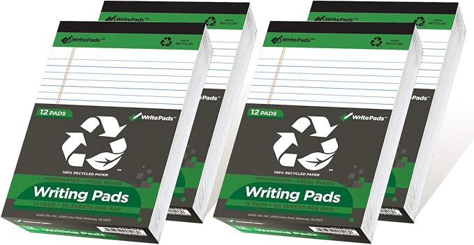 KAISA Legal Pad Writing Pads, 56GSM Paper Notepads by KAISA