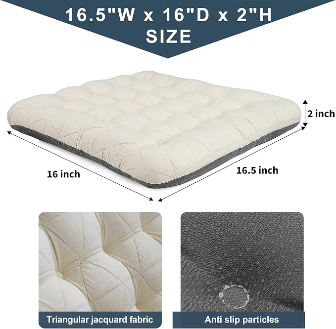 BUYUE Good Support Office Chair Cushion, Luxury Jacquard - Image 3