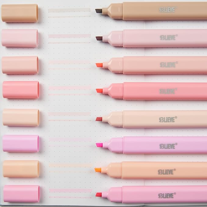 BLIEVE Bible Highlighters No Bleed Through, Pastel Colors, Dual Tip, 8 Pack | - Image 2