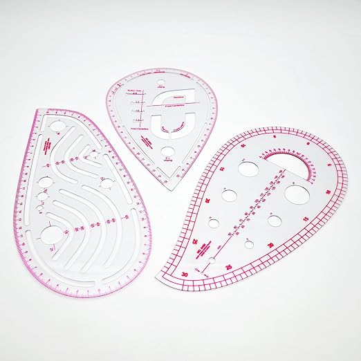Clear Metric Sewing Rulers, French Curve Sewing Rulers Set, Sewing Tools - Image 5