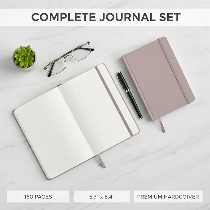 Mr. Pen- Dotted Journal Notebook, A5 Medium Size | 160 Pages, Fabric Hardcover - Image 7