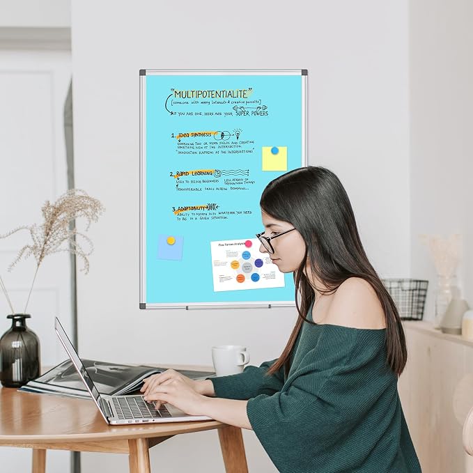 WALGLASS Magnetic Whiteboard 36"x24" Dry Erase White Board - Image 6