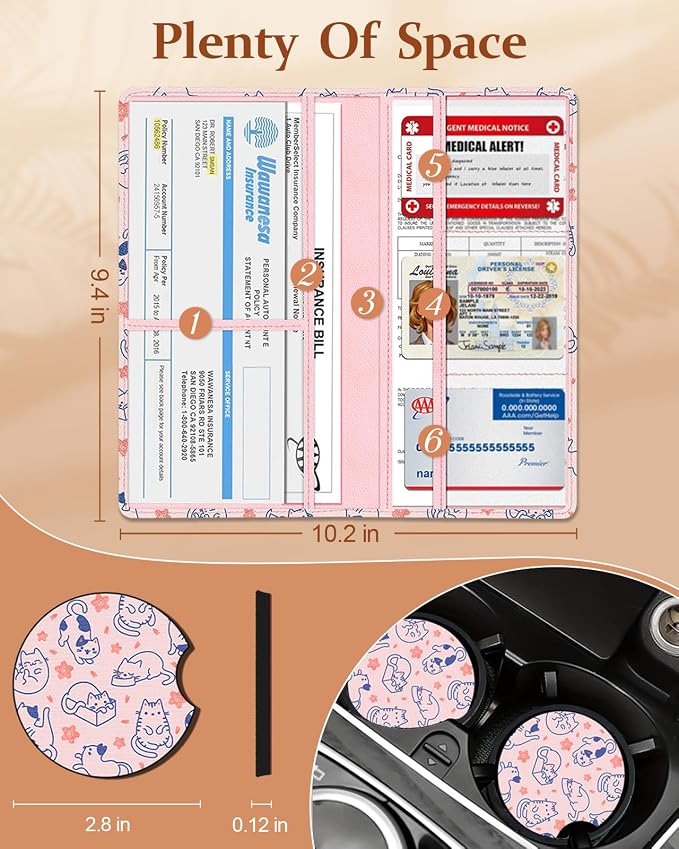 Slohif Car Registration and Insurance Holder - Image 2