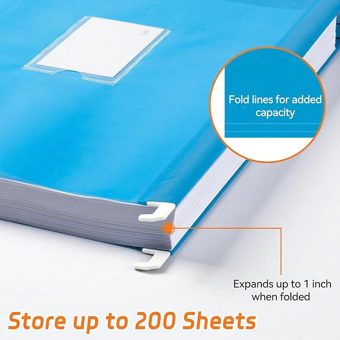 BOENFU Hanging File Folders, Letter Size, 26 Pack Sturdy Plastic Hanging - Image 3