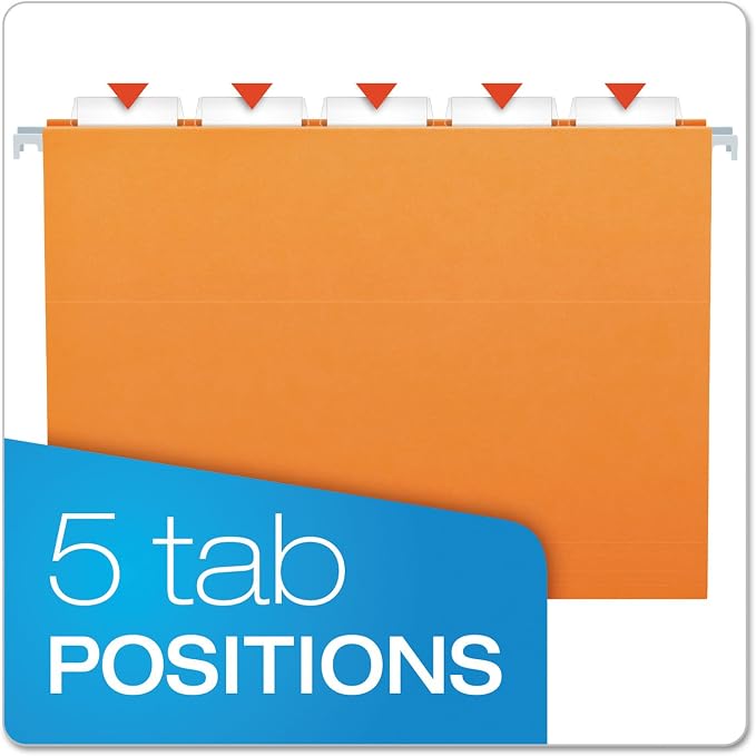 Pendaflex Recycled Hanging Folders, Letter Size, 1/5 Cut - Image 3