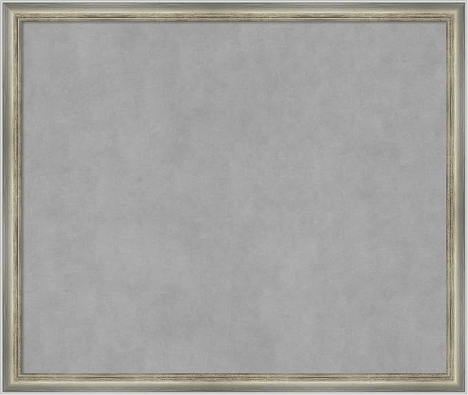 Amanti Art Silver Framed Magnetic Board 22x26 Medium Vision Board by AmantiArt