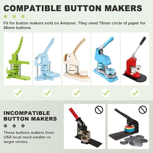 3" Button Paper Cutter Graphic Punch Die Cutter - Image 4