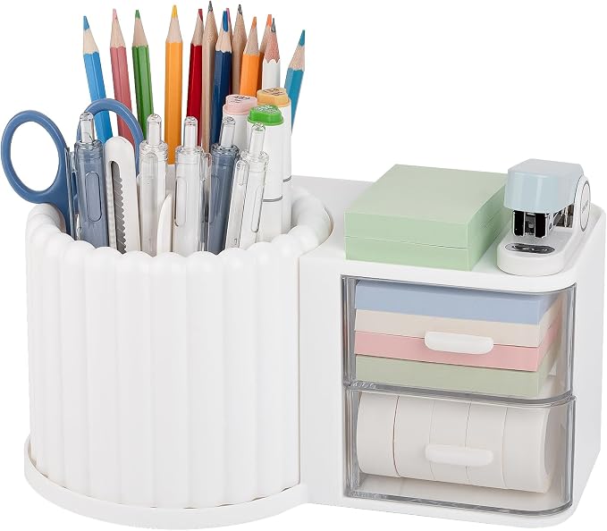 Anyoifax 360° Rotating Pen Holder 7 Slots Desk Organizer by Anyoifax